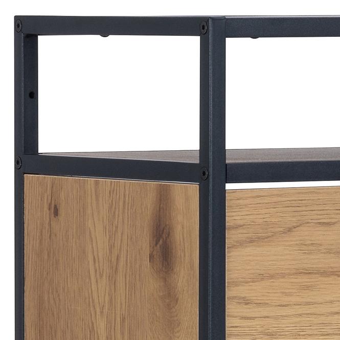 Cipősszekrény matt black