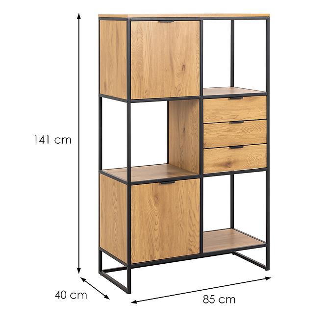 Regál matt wild oak