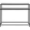 Konzol ST 58 Matt Black ,2