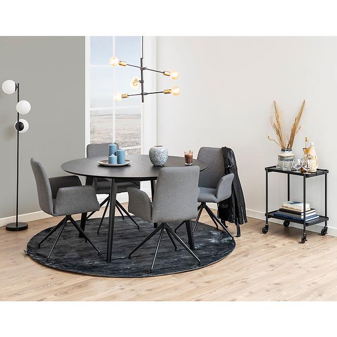 Asztal Pit matt black 