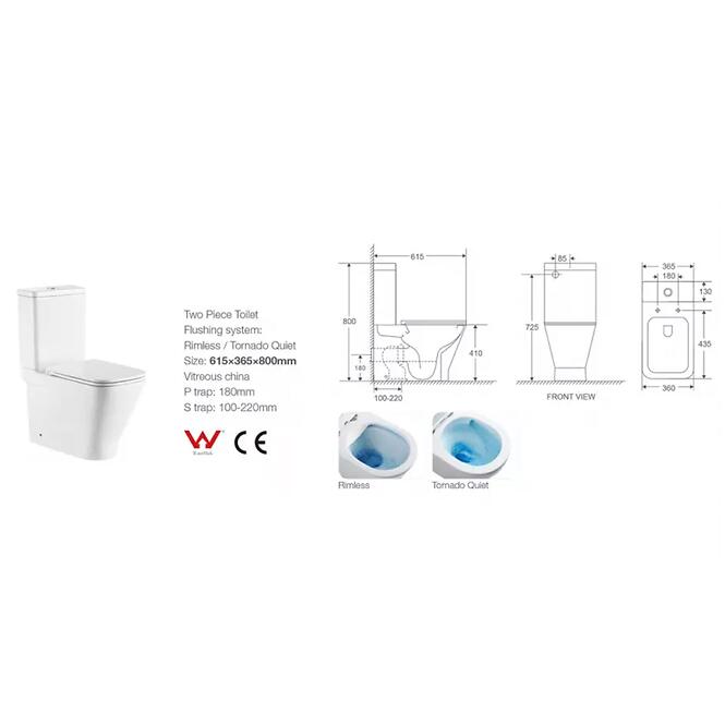 WC hajlatok univerzális nélkül Set WC ülőke lassú záródású