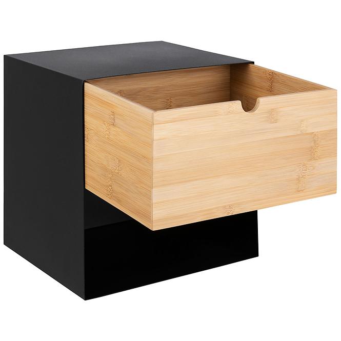 Éjjeliszekrény matt black