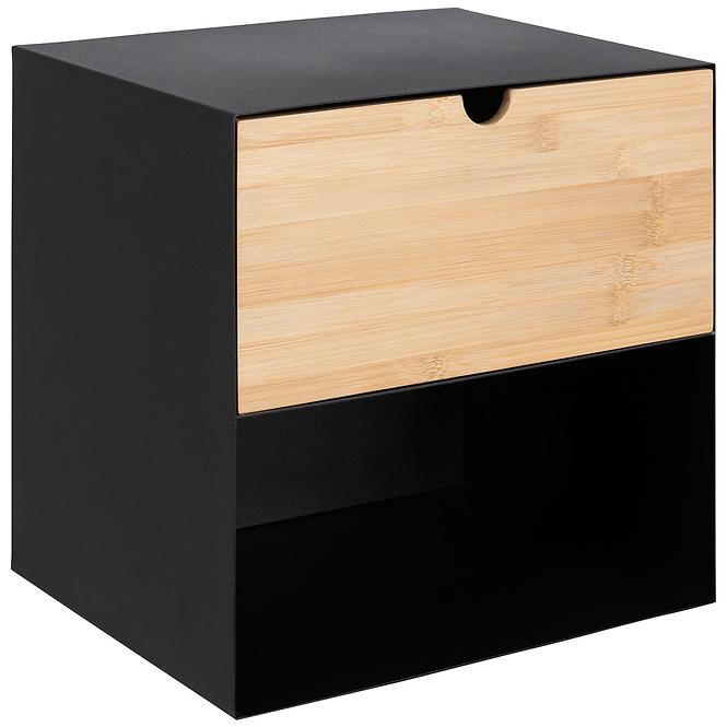 Éjjeliszekrény matt black