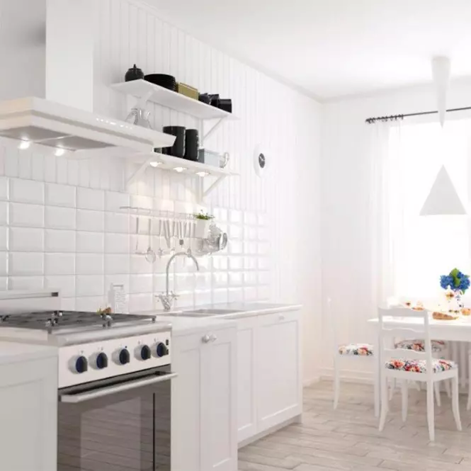 Csempe Metrotiles White Glossy 10/20