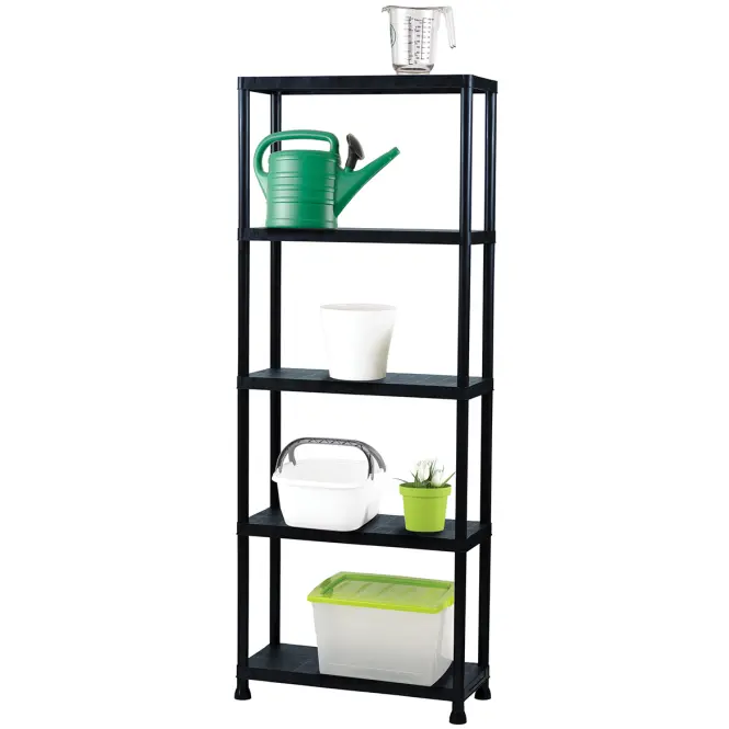 Polc Műanyag T80 80x30x181 cm fekete,2