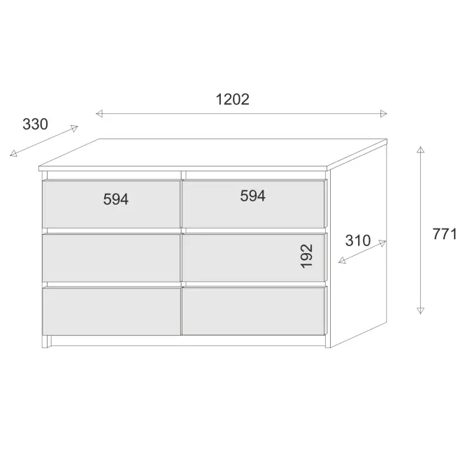 Komód Alana II Sonoma,2