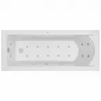 Hidromasszázs kád Brava 170x75 10DW + 10DP elektronikus vezérlés