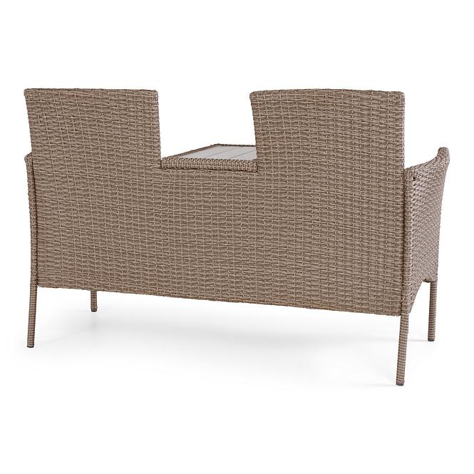Technorattan pad két személyre Hugo Natural,4