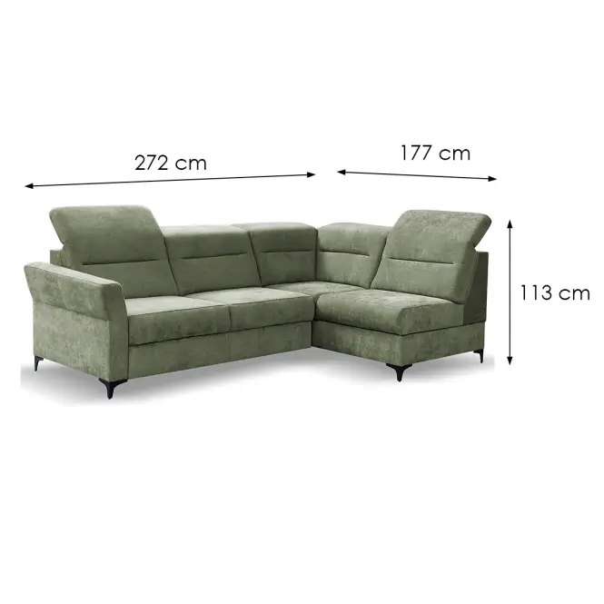 Sarokgarnitúra szett Denver P Rebel 18,5