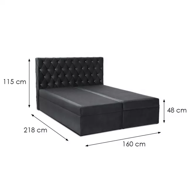 Kontinentális ágy Box 6 160x200 Kronos 34