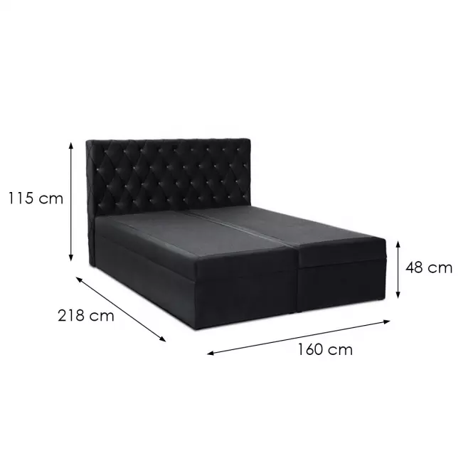 Kontinentális ágy Box 6 160x200 Kronos 07