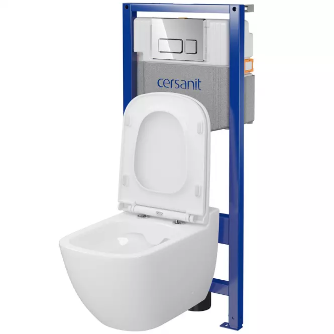 Wc készlet Caspia B981 gomb króm mechanikus