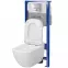 Wc készlet Caspia B981 gomb króm mechanikus,2