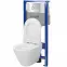 Wc készlet City Oval B988 gomb króm kör pneumatikus,2