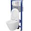 Wc készlet City Oval B988 gomb króm kör pneumatikus,2