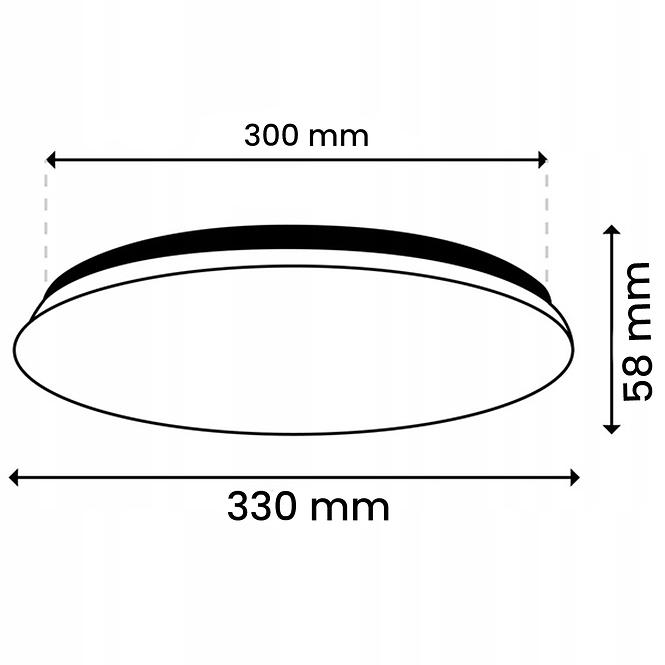 Lámpa Notus 18W 0114 LED szenzor PL1,3