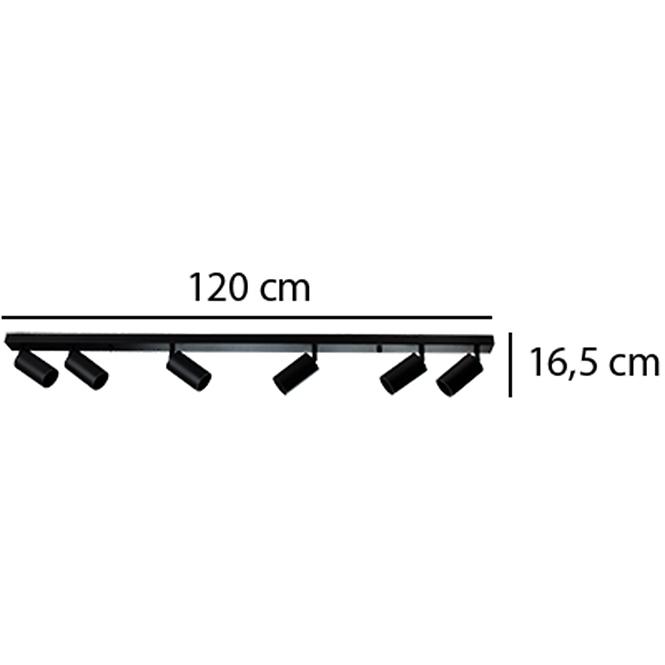 Lámpa Tabula 6xGU10 black L1