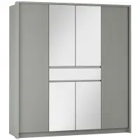 Szekrény Split 200 platinum/tükör