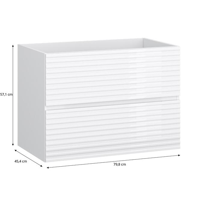 Fürdőszoba szekrény Bruno 80 fehér