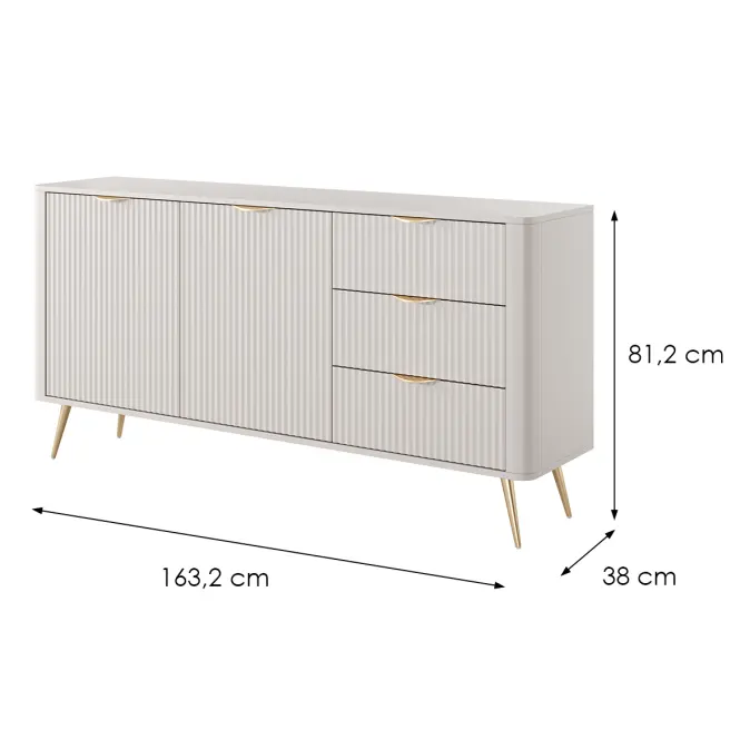 Komód Lante C 163 2D3S beige,2