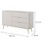 Komód Lante D 138 D3S beige,2