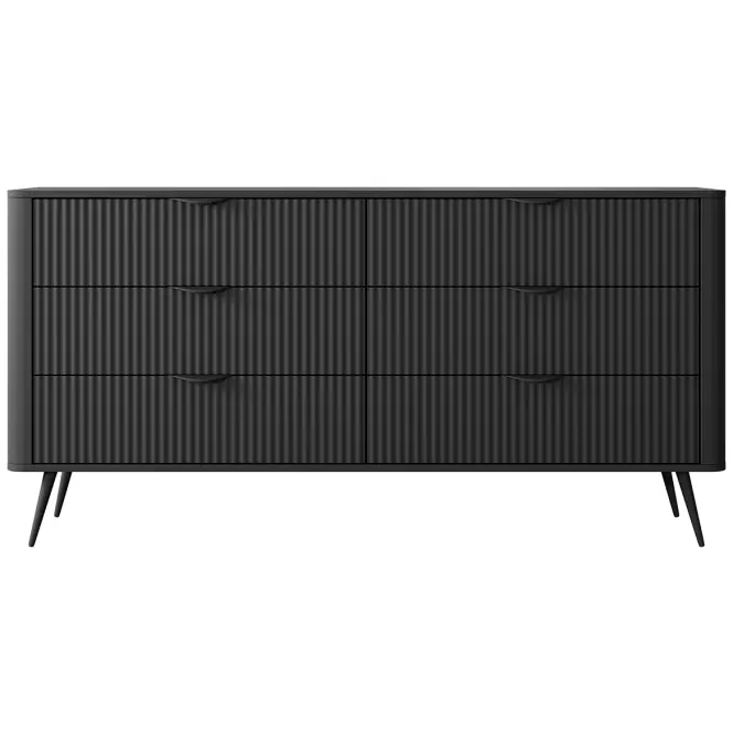 Komód Lante B 163 6S black