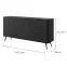 Komód Lante 163 2D3S black,2