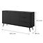 Komód Lante 163 2D3S black,2