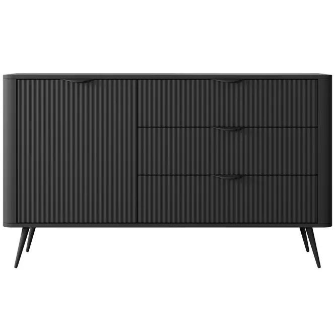 Komód Lante D 138 D3S black