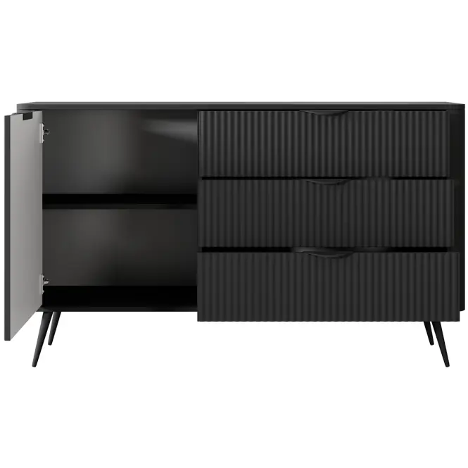 Komód Lante D 138 D3S black,5