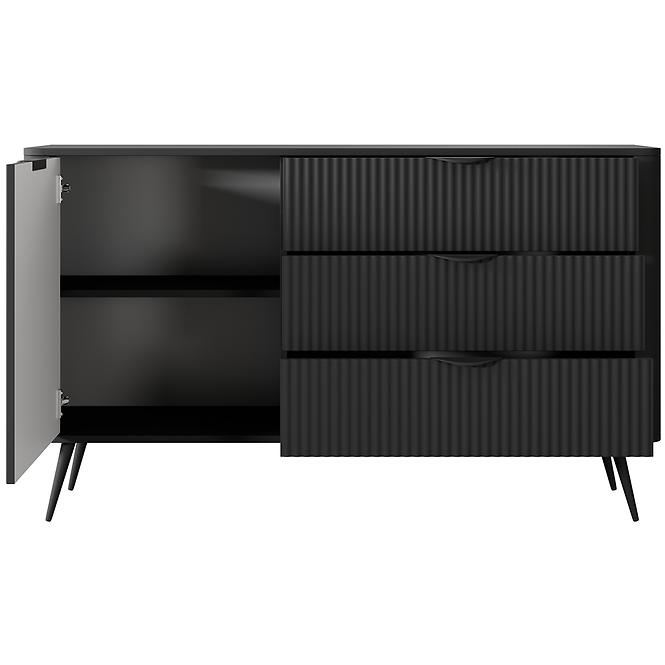 Komód Lante D 138 D3S black,5
