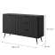 Komód Lante D 138 D3S black,2