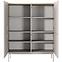 Komód Level A magas 103 4D beige/dub scandi,5