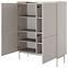 Komód Level A magas 103 4D beige/dub scandi,3