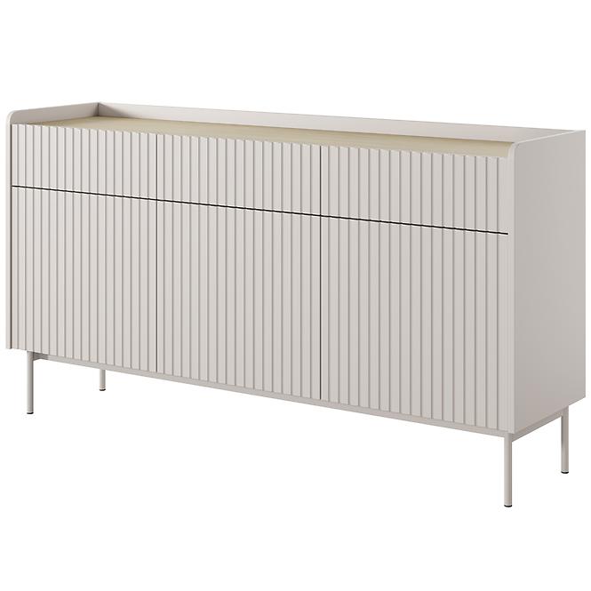 Komód Level B 153 3D3S beige/dub scandi