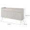Komód Level B 153 3D3S beige/dub scandi,2