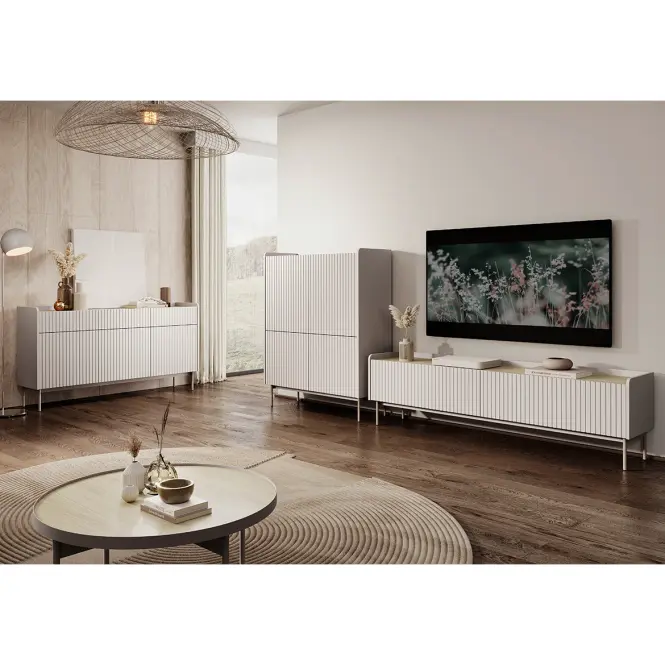 Komód Level C 153 6S beige/dub scandi,7