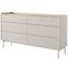Komód Level C 153 6S beige/dub scandi