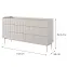 Komód Level C 153 6S beige/dub scandi,2
