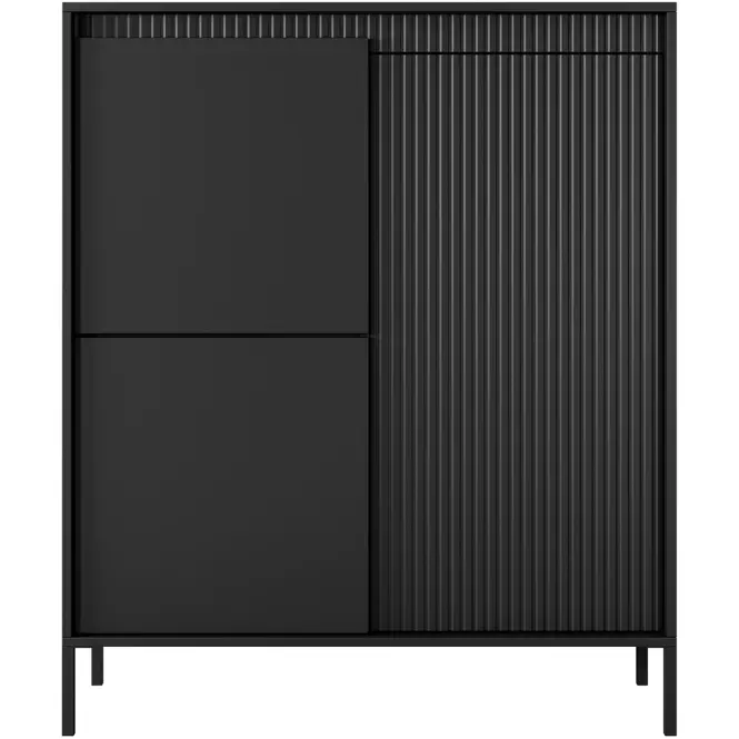 Komód Senso A magas 3D black
