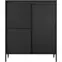 Komód Senso A magas 3D black,4