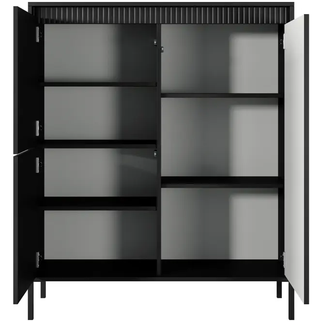 Komód Senso A magas 3D black,5