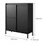 Komód Senso A magas 3D black,2
