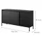 Komód Senso B 153 2D3S black,2