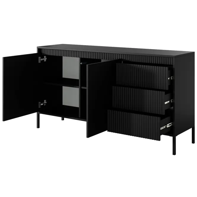 Komód Senso B 153 2D3S black