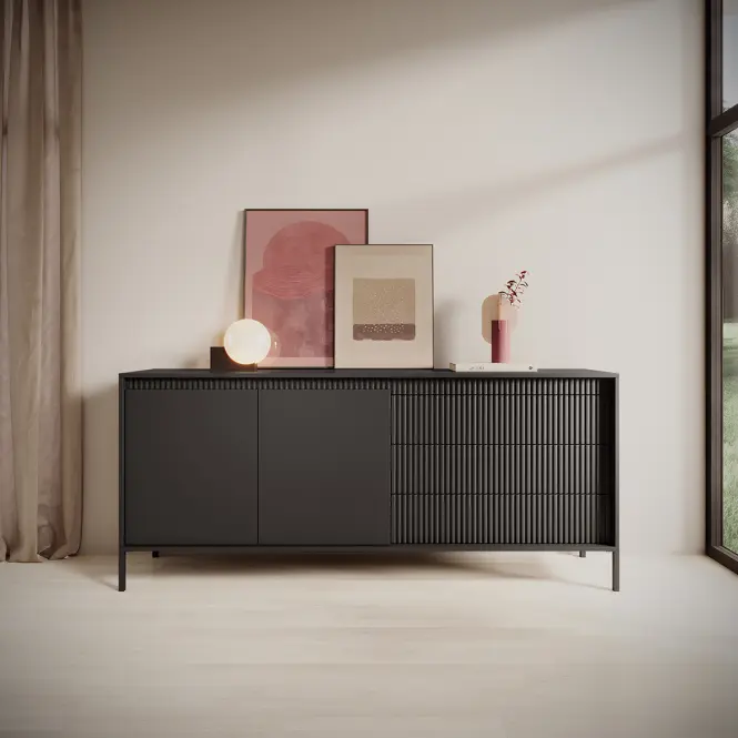 Komód Senso B 153 2D3S black
