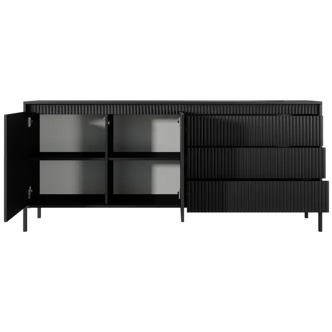 Komód Senso C 187 2D3S black,5