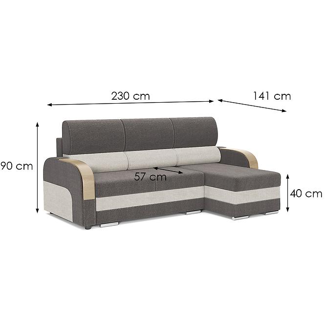 Sarokgarnitúra szett Komo Wind 21 + Wind 05