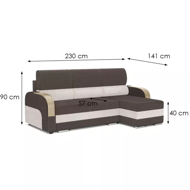 Sarokgarnitúra szett Komo Element 5 + Element 17,5