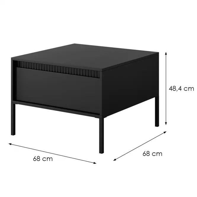 Dohányzóasztal Senso F1S black